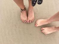 Kate feet beach