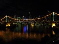 Storey bridge at night