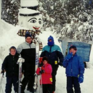 Mikey, Dad, Rosanne, me & AJ