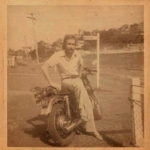 Dad motorbike