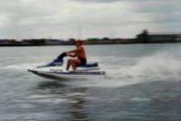 Dad Jetskiing on the Brissy River
